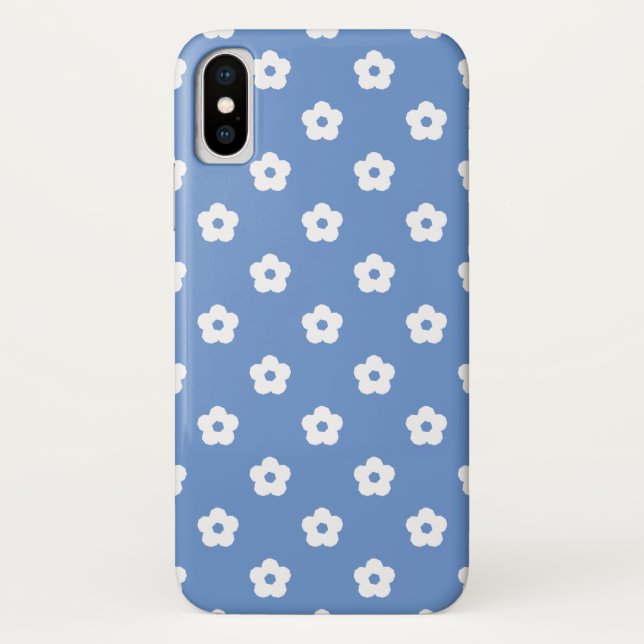 Capa Para iPhone, Case-Mate Padrão de Flor Branco (Verso)