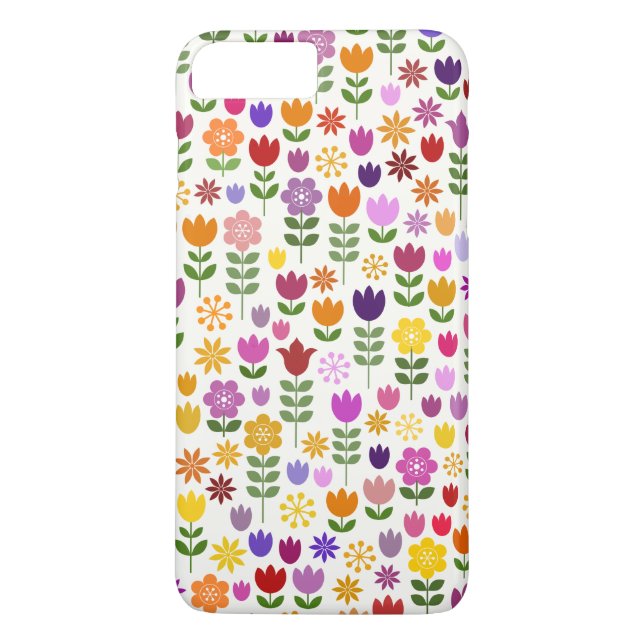 Capa Para iPhone, Case-Mate Padrão de Flor do Estilo Escandinavo (Verso)