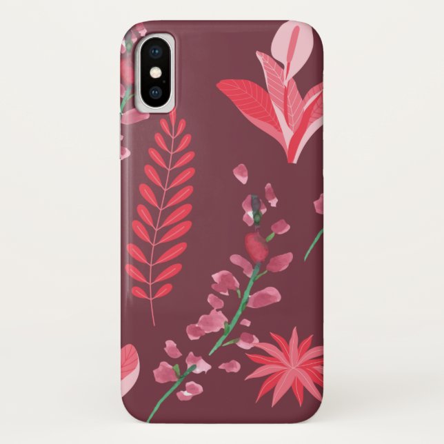 Capa Para iPhone, Case-Mate Padrão de flores. (Verso)