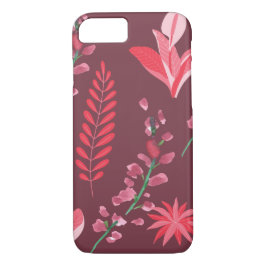 Capa iPhone 8/ 7 Padrão de flores.
