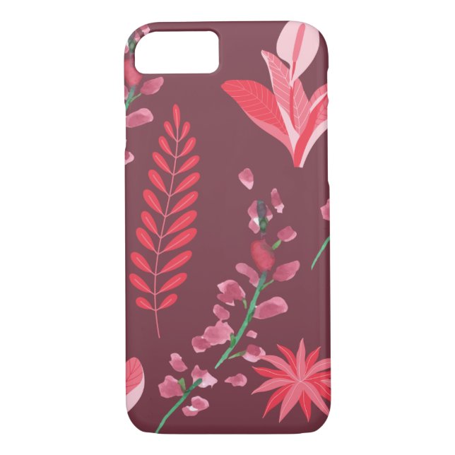 Capa Para iPhone, Case-Mate Padrão de flores. (Verso)