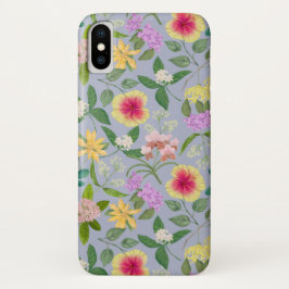 Capa Para iPhone Da Case-Mate Padrão de Flores Tropicais Ilustradas Coloridas