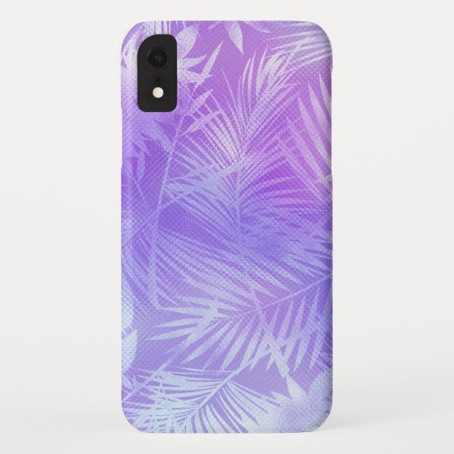 Capa Para iPhone, Case-Mate Padrão de Folhas Tropicais Iridescentes (Verso)
