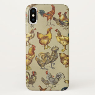 Capa Para iPhone Da Case-Mate Padrão de Galo Antigo: Arte de Casa de Campo