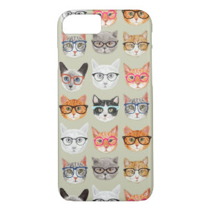 Capa Para iPhone Da Case-Mate Padrão de Gatos Gatos Gelados Vestindo Óculos
