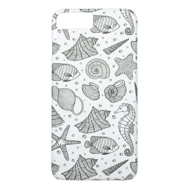 Capa Para iPhone, Case-Mate Padrão de Habitantes Oceanos 3 (Verso)