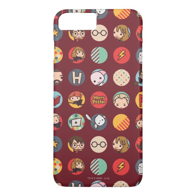 Capa Para iPhone, Case-Mate Padrão de Ícones de Cartoon do Harry Potter (Verso)