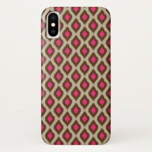 Capa Para iPhone X Padrão de ikat moderno