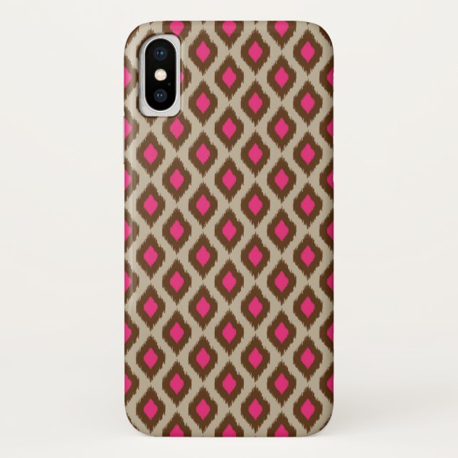 Capa Para iPhone, Case-Mate Padrão de ikat moderno (Verso)