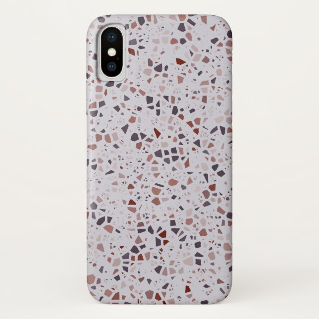 Capa Para iPhone, Case-Mate Padrão de Impressão de Terrazzo Rosa Moderno (Verso)