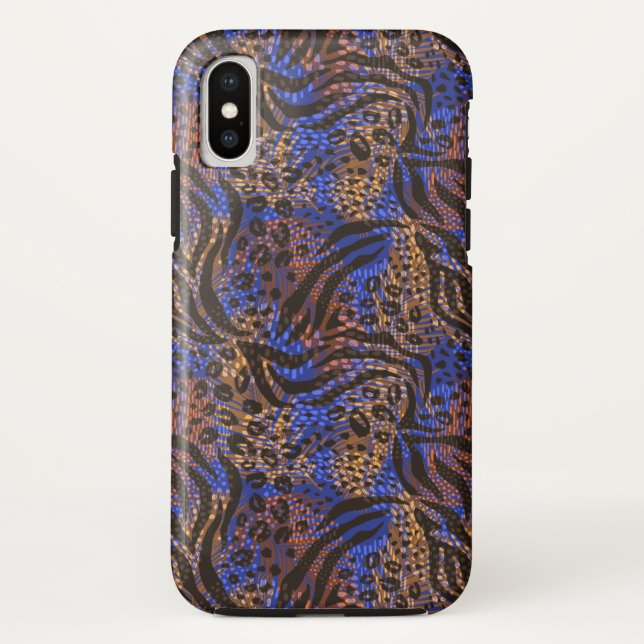 Capa Para iPhone, Case-Mate Padrão de impressão do leopardo e da zebra luxuoso (Verso)