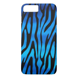 Capa Para iPhone Da Case-Mate Padrão de Listras de Zebra Azul e Preto Incrível