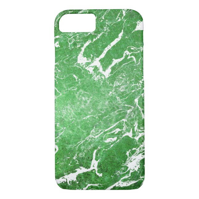 Capa Para iPhone, Case-Mate padrão de mármore verde brilhante (Verso)