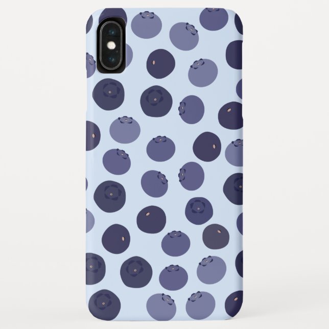 Capa Para iPhone, Case-Mate Padrão de mirtilo (Verso)