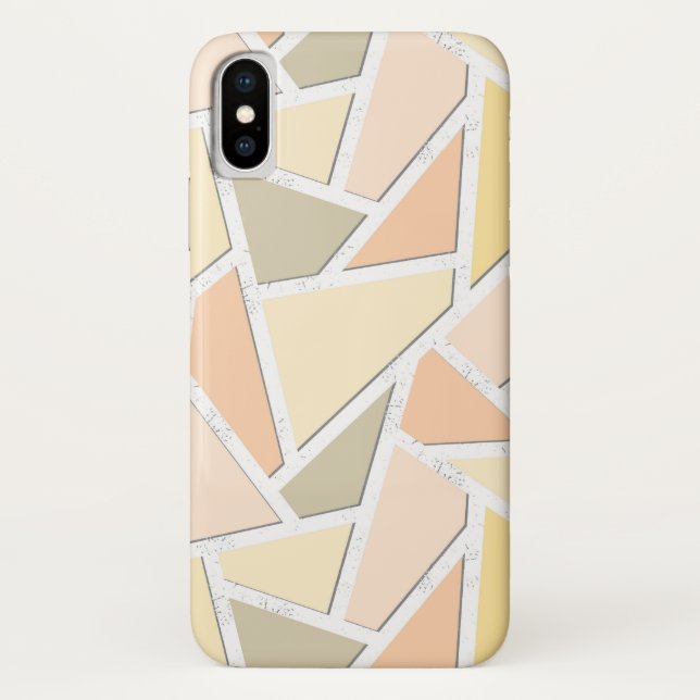 Capa Para iPhone, Case-Mate Padrão de mosaico amarelo limão (Verso)