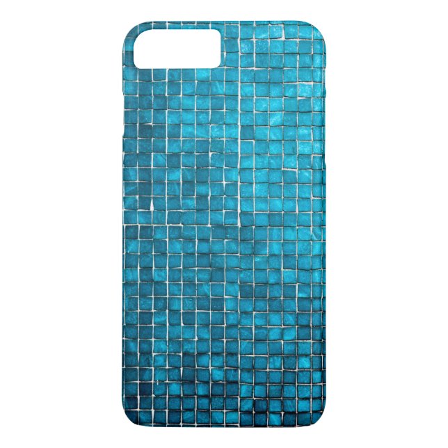 Capa Para iPhone, Case-Mate Padrão de mosaico azul (Verso)