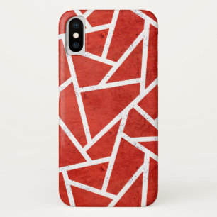 Capa Para iPhone Da Case-Mate Padrão de mosaico vermelho e branco