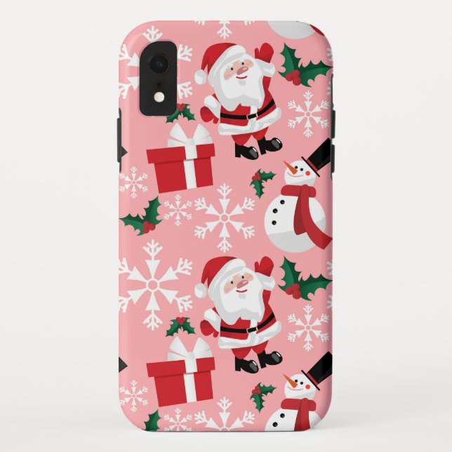 Capa Para iPhone, Case-Mate Padrão de Natal (Verso)