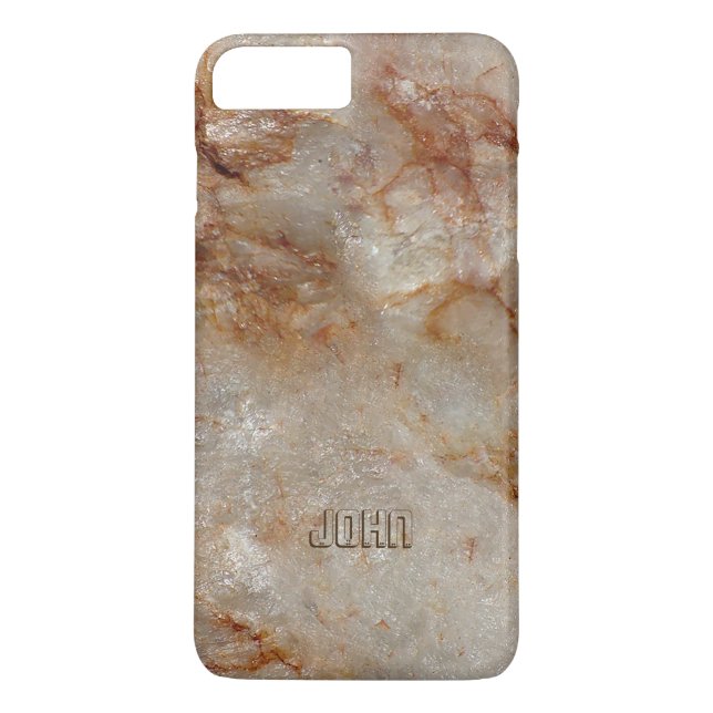 Capa Para iPhone, Case-Mate Padrão de Pedra Marble Castanho (Verso)