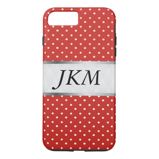 Capa Para iPhone, Case-Mate padrão de pontos elegante / Vermelho (Verso)