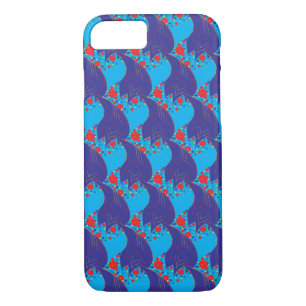 Capa Para iPhone Da Case-Mate Padrão de queda abstrato BLUE e Rainbow vermelho m