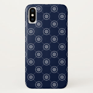 Capa Para iPhone X Padrão De Roda Do Capitão