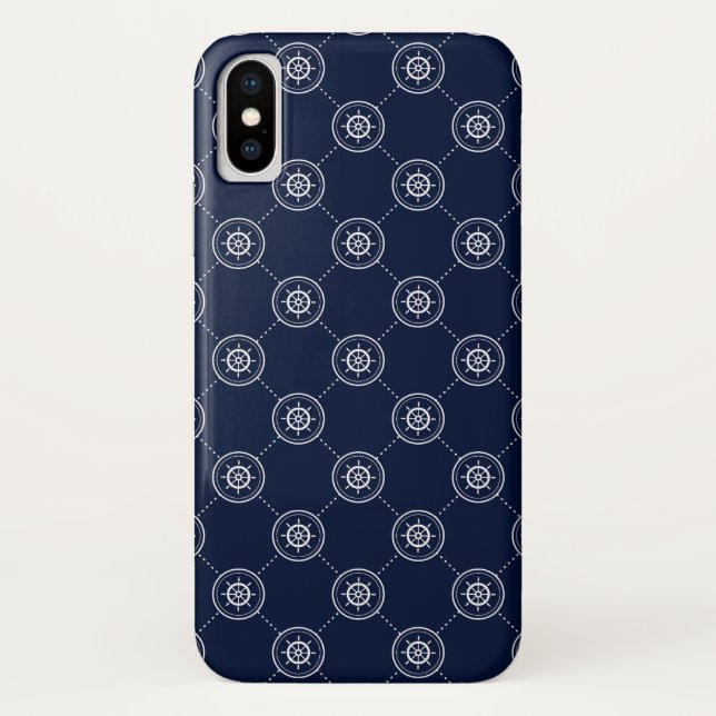 Capa Para iPhone, Case-Mate Padrão De Roda Do Capitão (Verso)