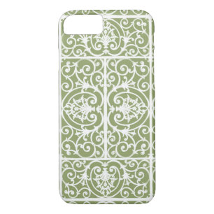 Capa Para iPhone Da Case-Mate Padrão de rolagem verde-oliva