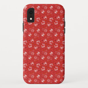 Capa Para iPhone Da Case-Mate Padrão de rosa em vermelho