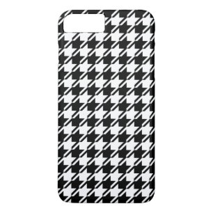 Capa iPhone 8 Plus/7 Plus Padrão de Rpt BW do Houndstooth