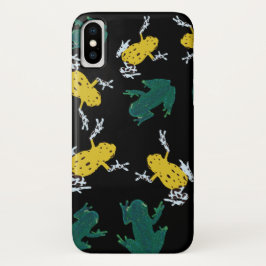 Capa Para iPhone Da Case-Mate Padrão de Sapos Verdes Amarelas