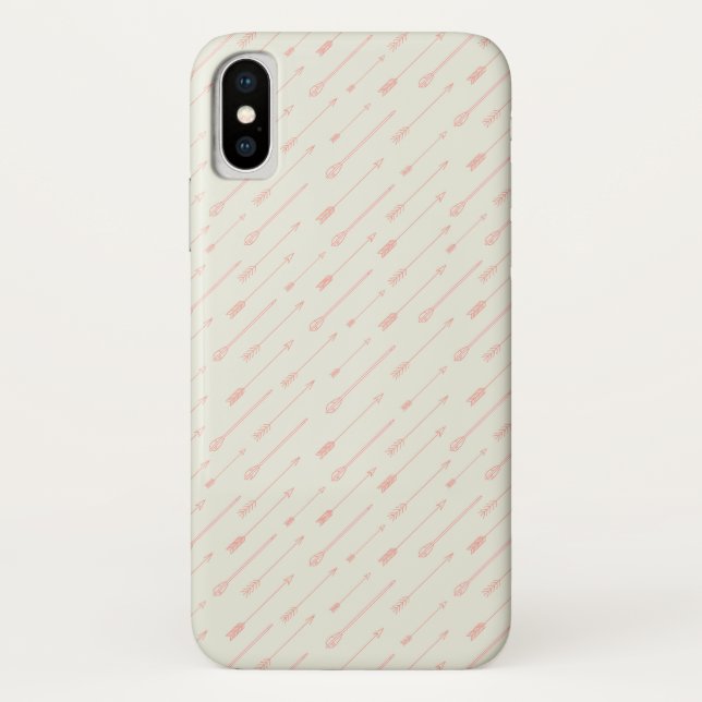 Capa Para iPhone, Case-Mate Padrão de Setas Destaques Corais (Verso)