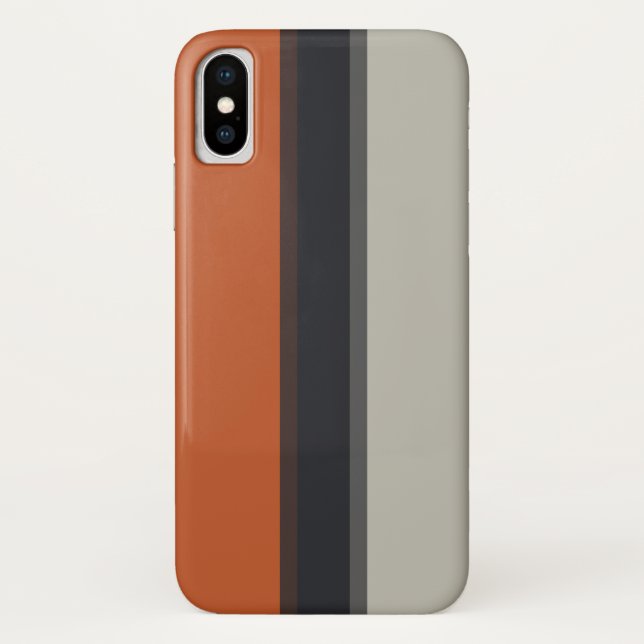 Capa Para iPhone, Case-Mate Padrão de Strike de Cinzas Vermelhas Laranja Moder (Verso)