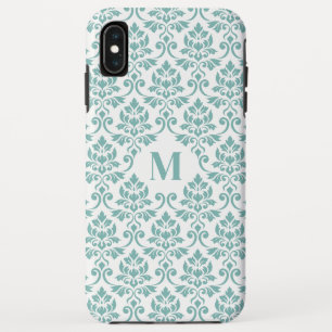 Capa Para iPhone Da Case-Mate Padrão de Teal Feuille Damask (Personalizado)