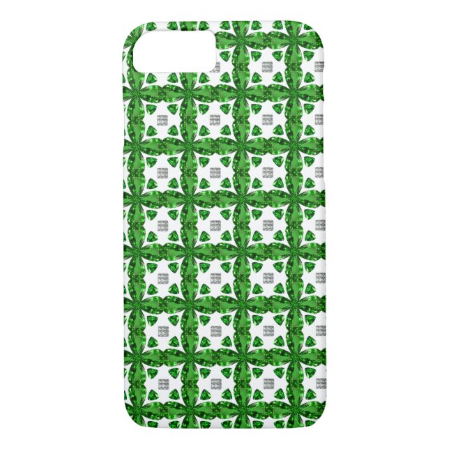 Capa Para iPhone, Case-Mate Padrão de trevo verde (Verso)