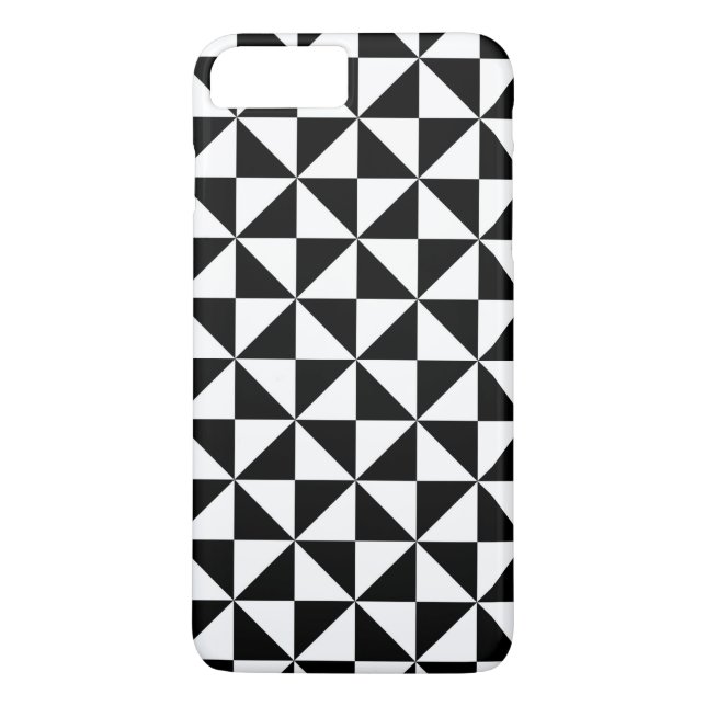 Capa Para iPhone, Case-Mate Padrão De Triângulo Preto E Branco (Verso)