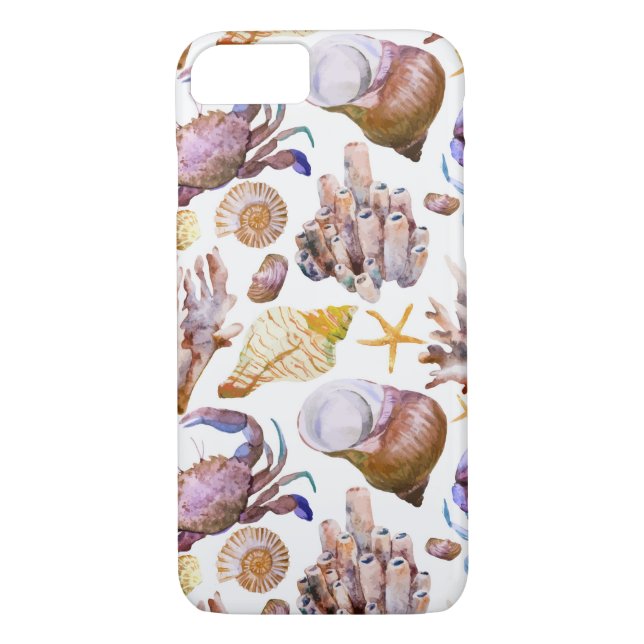 Capa Para iPhone, Case-Mate Padrão de Vida do Mar de Água 4 (Verso)
