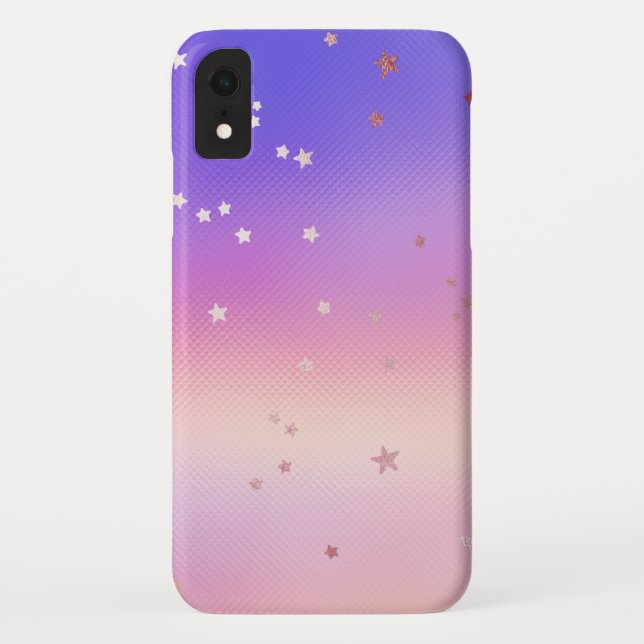 Capa Para iPhone, Case-Mate Padrão Diagonal de Sars em Ouro Rosa (Verso)