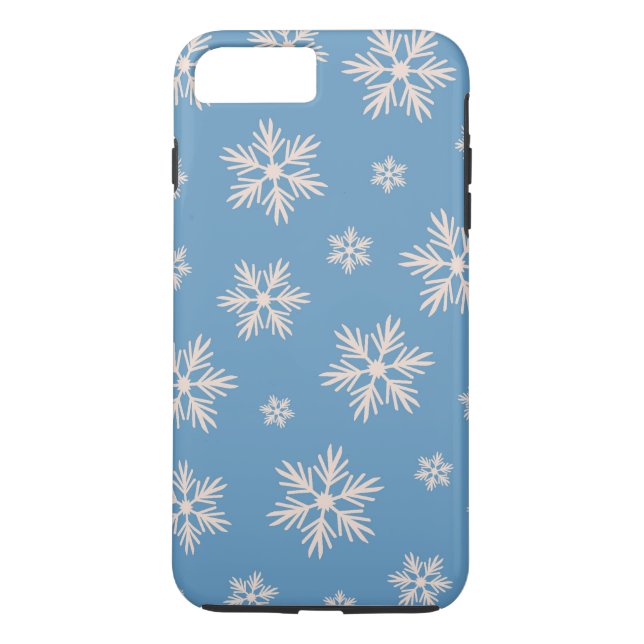 Capa Para iPhone, Case-Mate Padrão do Floco de Neve (Verso)