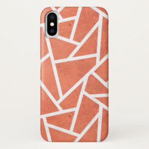 Capa Para iPhone Da Case-Mate Padrão do mosaico laranja mandarino