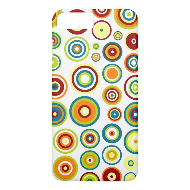 Capa Para iPhone, Case-Mate Padrão dos Círculos de abstrato | Castanho Limão A (Verso)