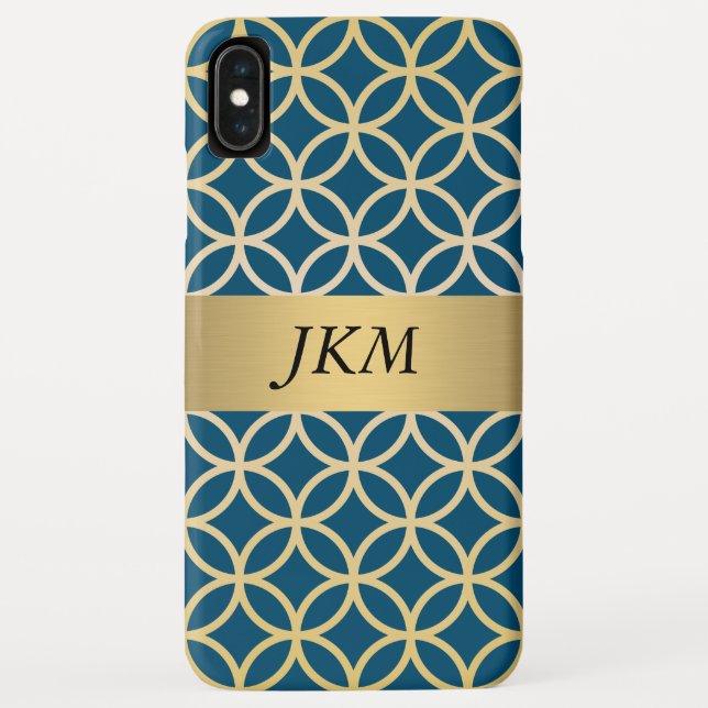 Capa Para iPhone, Case-Mate Padrão Dourado Circular (Verso)