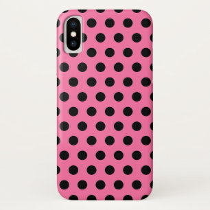 Capa Para iPhone Da Case-Mate Padrão Elegante de Bolinhas Negra a Rosa