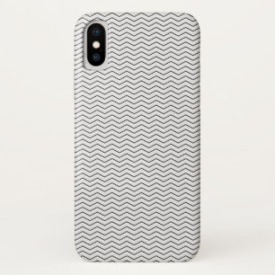 Capa Para iPhone Da Case-Mate Padrão Elegante de Chevron Branco e Preto