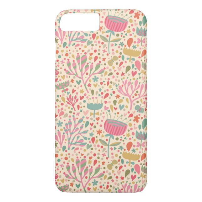 Capa Para iPhone, Case-Mate Padrão floral brilhante (Verso)