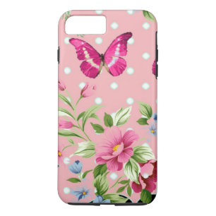 Capa Para iPhone Da Case-Mate padrão floral cor-de-rosa delicado