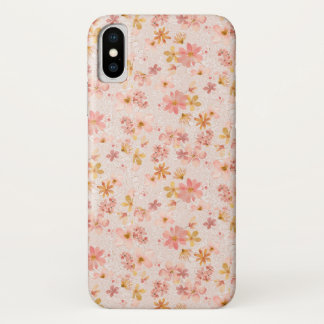 Capa Para iPhone Da Case-Mate Padrão Floral em Aquarela Rosa Bege