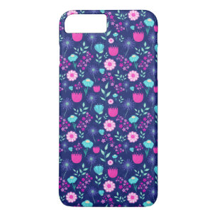 Capa iPhone 8 Plus/7 Plus Padrão floral fofo de fundo