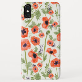 Capa Para iPhone Da Case-Mate Padrão Floral Pintado por Aquarelas Laranja