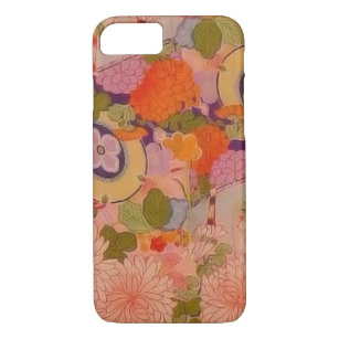 Capa iPhone 8/ 7 Padrão Floral Rosa de Flor Kimono